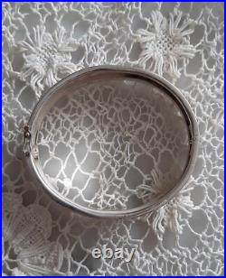 Magnifique BRACELET Ancien en Argent Massif ART NOUVEAU Diam. 5,8 cm