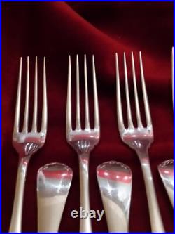 Ménagère Christofle, 6 Couverts Art Nouveau en Métal Argenté, Ancien