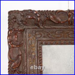 Miroir Art Nouveau Ancien Bois Laqué Italie du XIXe Siècle Original Miroir Art Nouveau Ancien Bois Laqué Italie du XIXe Siècle Original