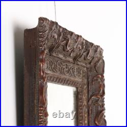 Miroir Art Nouveau Ancien Bois Laqué Italie du XIXe Siècle Original Miroir Art Nouveau Ancien Bois Laqué Italie du XIXe Siècle Original