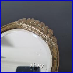 Miroir Bronze Art Nouveau 1900 Face A Main Ancien French Victorian