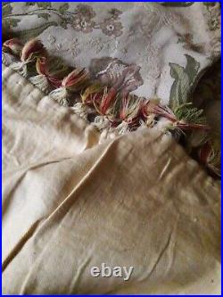 N02/ 2 ANCIENS Rideaux Tentures tapisserie Art Nouveau Iris DUFOUR 2xlrg122xh308