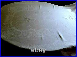 N09 ANCIEN SERVICE DE TABLE LIN DAMASSE nappe 160x235 + 12 serviettes monog GV