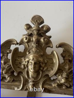 Paire De Cadre Ancien en Laiton Porte Photo Art Nouveau Espagne Collection Déco