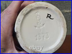 Paire de vases ancien Art Nouveau en Barbotine Lille Five