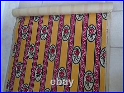 Papier peint ancien décor pochoir 1920 art nouveau old wallpaper art populaire