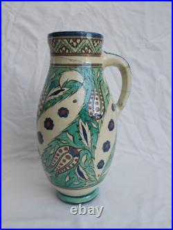 Pichet Ancien Ceramique Edmond Lachenal Iznik Art Nouveau French Ceramic XX