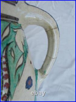 Pichet Ancien Ceramique Edmond Lachenal Iznik Art Nouveau French Ceramic XX