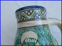 Pichet Ancien Ceramique Edmond Lachenal Iznik Art Nouveau French Ceramic XX