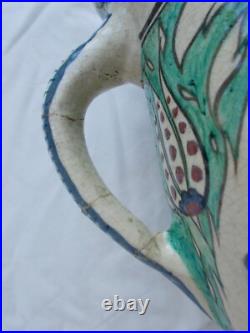 Pichet Ancien Ceramique Edmond Lachenal Iznik Art Nouveau French Ceramic XX