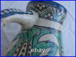 Pichet Ancien Ceramique Edmond Lachenal Iznik Art Nouveau French Ceramic XX