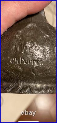 Pichet ancien signé, Charles Théodore Perron, années 1900, Pichet Art Nouveau