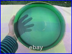 Plateau Ancien Plat Vert Cristal Art Nouveau France Plateau Ancien Plat Vert Cristal Art Nouveau France