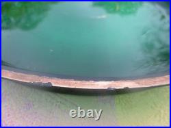 Plateau Ancien Plat Vert Cristal Art Nouveau France Plateau Ancien Plat Vert Cristal Art Nouveau France