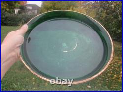 Plateau Ancien Plat Vert Cristal Art Nouveau France Plateau Ancien Plat Vert Cristal Art Nouveau France