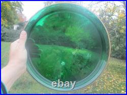 Plateau Ancien Plat Vert Cristal Art Nouveau France Plateau Ancien Plat Vert Cristal Art Nouveau France