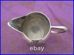 Pot à Lait ancien Crémier Camomilles métal Argenté Art Nouveau Pot à Lait ancien Crémier Camomilles métal Argenté Art Nouveau