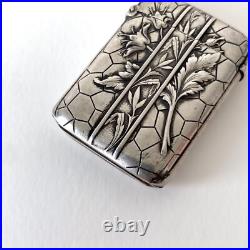 Pyrogène ancien en argent 800 Art Nouveau Orfèvre Charles Murat, 1900s