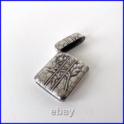 Pyrogène ancien en argent 800 Art Nouveau Orfèvre Charles Murat, 1900s