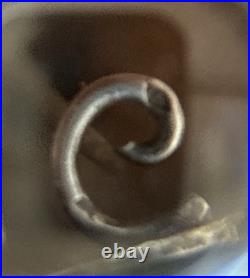 Rare Ancienne Châtelaine Porte Montre Argent Massif Art Nouveau