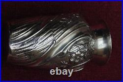 Rare ancien très jolie vase argent minerve art nouveau orfèvre Boin Taburet 79GR