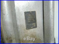 Rare radiateur CALOR ancien en fonte émaillée bleue deco art nouveau