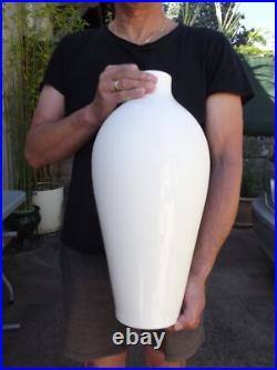 SEVRES ancien grand vase porcelaine blanche 1909 hauteur 44.2 cm art nouveau