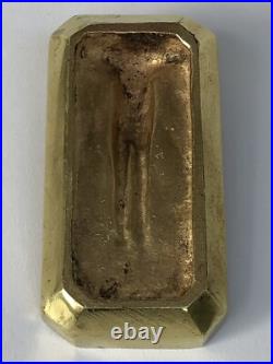 SUPERBE authentique ancienne SCULPTURE en BRONZE doré ART NOUVEAU vide poche