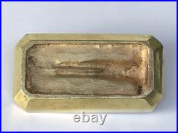 SUPERBE authentique ancienne SCULPTURE en BRONZE doré ART NOUVEAU vide poche