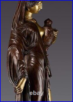 Sculpture Pandora bronze ancien 40 cm par James Pradier Art Nouveau Art Déco