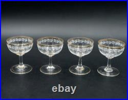 Service à punch en verre émaillé 1900, Art Nouveau, ancien Service à punch en verre émaillé 1900, Art Nouveau, ancien
