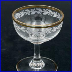 Service à punch en verre émaillé 1900, Art Nouveau, ancien Service à punch en verre émaillé 1900, Art Nouveau, ancien