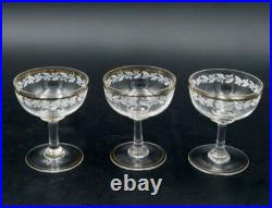 Service à punch en verre émaillé 1900, Art Nouveau, ancien Service à punch en verre émaillé 1900, Art Nouveau, ancien