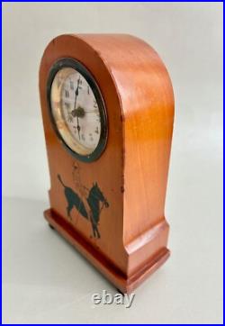 Style Ancien Art Nouveau Horloge de Table Réveil Voyage Mantel Um 1910 H16 CM Style Ancien Art Nouveau Horloge de Table Réveil Voyage Mantel Um 1910 H16 CM