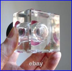Superbe Grand Encrier Ancien Gutta Percha (ebonite) Cristal Art Nouveau Inkwell Superbe Grand Encrier Ancien Gutta Percha (ebonite) Cristal Art Nouveau Inkwell