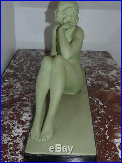 Superbe ancienne sculpture Art Nouveau de Salvatore Melani (1902-1934)