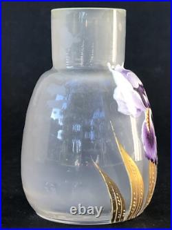 Superbe authentique ancien PETIT VASE MONTJOYE LEGRAS Art Nouveau no Gallé Daum