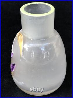 Superbe authentique ancien PETIT VASE MONTJOYE LEGRAS Art Nouveau no Gallé Daum