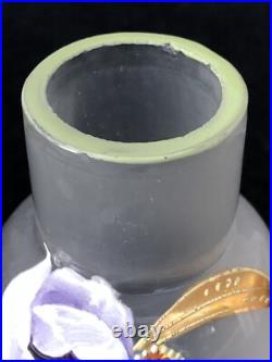 Superbe authentique ancien PETIT VASE MONTJOYE LEGRAS Art Nouveau no Gallé Daum