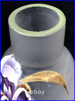 Superbe authentique ancien PETIT VASE MONTJOYE LEGRAS Art Nouveau no Gallé Daum