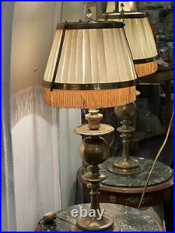 Superbe et Ancienne Lampe ancienne laiton dore XIX EME S