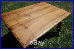 Table ancienne en bois noyer meuble maîtrise art nouveau baroque
