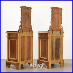 Tables de Chevets Art Nouveau Anciennes Acajou XIXe Siècle Originales