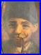 Tres-Belle-Peinture-1920-Huile-Sur-Toile-Portrait-Homme-Pipe-Ancien-Art-Nouveau-01-hc