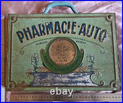 Valise pharmacie auto tôle lithographiée SAINT-CHRISTOPHE voiture ancienne