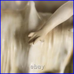 Vase Ancien Art Nouveau Coquille Porcelaine XIXe-XXe Siècle Original