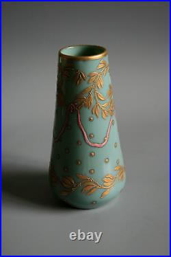 Vase Ancien Art Nouveau Legras En Verre Émail Circa 1900