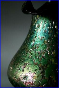 Vase Ancien Art Nouveau Loetz En Verre Irise