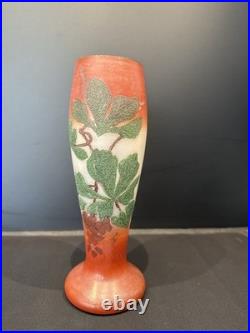 Vase Ancien Art Nouveau Saint Yvet Élève Legras Nancy