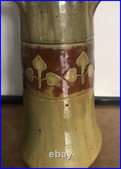 Vase Art Nouveau Céramique Vernissée Allemagne Ancien Antique Collection